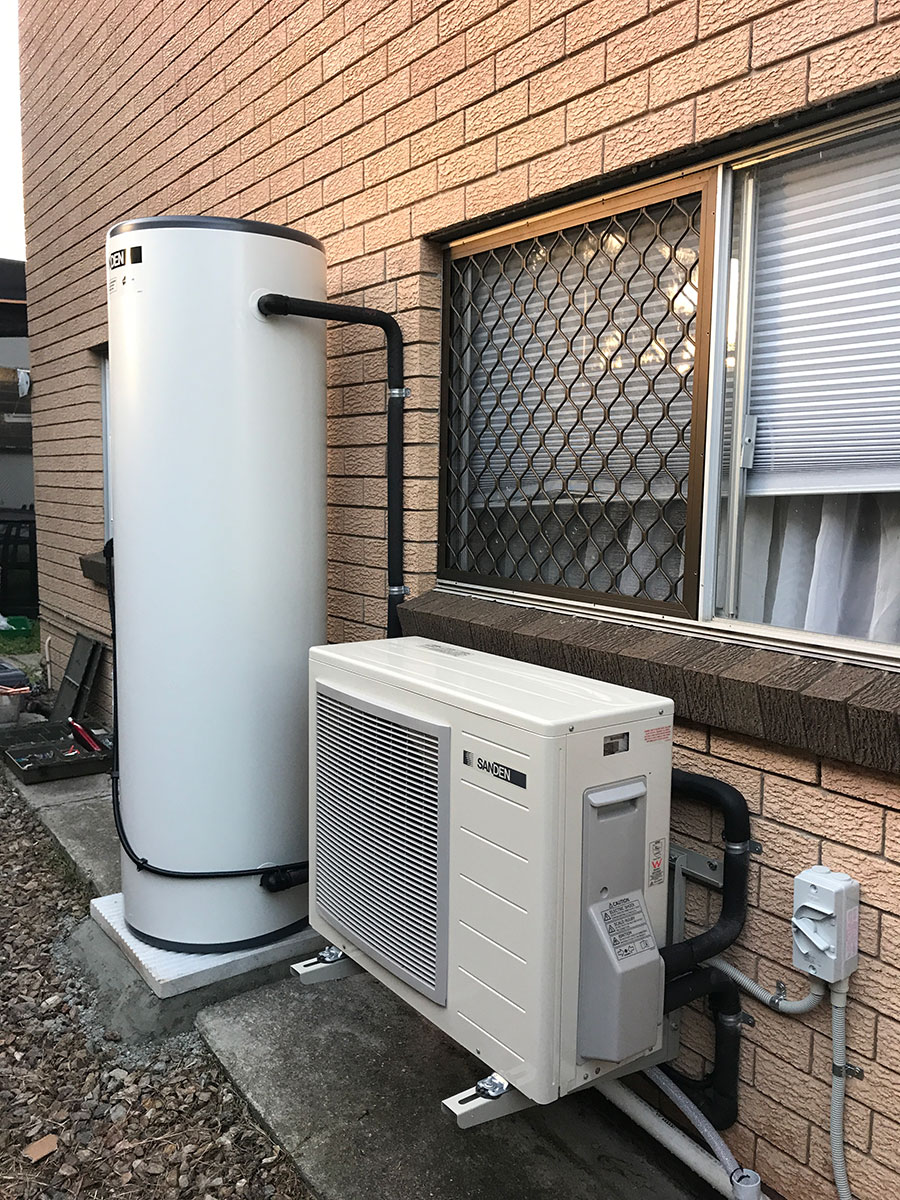 Sanden Hot Water Heat Pump in Pathfinder Plumbing & Gas